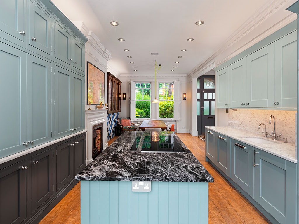 Twilight real estate photography London Kensington house exterior